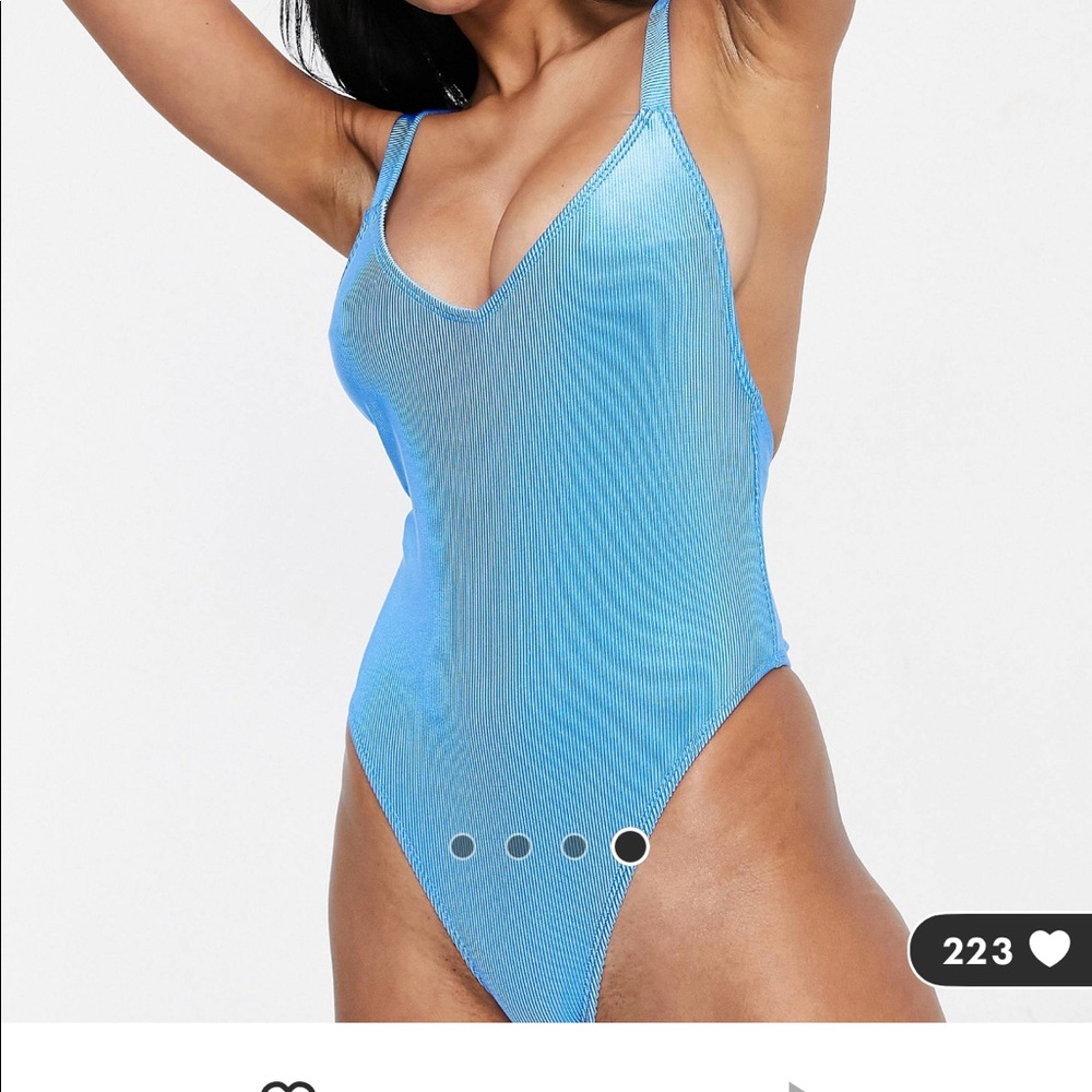 Blue swimsuit